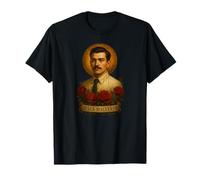 Jesús Malverde Retrato Popular Mexicano Arte Realista Camiseta