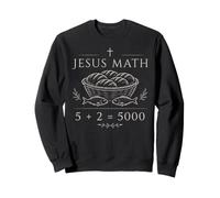 Jesús Matemáticas 5 Más 2 Igual 5000 Milagro Bíblico Fe Orar Sudadera