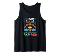 Jesús Matemáticas Panes y Peces Milagro Fe Camiseta sin Mangas