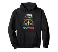 Jesús Matemáticas Panes y Peces Milagro Fe Sudadera con Capucha