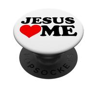 Jesús me ama PopSockets PopGrip Adhesivo