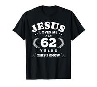 Jesús me ama por su 62 cumpleaños religioso Camiseta