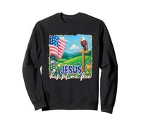 Jesús me ha liberado, bandera de American Eagle Sudadera