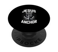 Jesús Mi Ancla Dios Diseño Cristiano PopSockets PopGrip Adhesivo