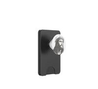 Jesús Mirando hacia arriba Retrato Silueta Cristo es Rey PopSockets PopWallet para MagSafe