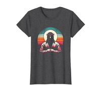 Jesus MMA Fighter - Artes Marciales religiosas cristianas Divertidas Camiseta, Mujer, Jaspeado Oscuro, XS