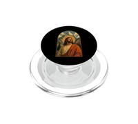 Jesus Mountain Halo Cristiano Devocional Paisaje Arte Fe PopSockets PopGrip para MagSafe