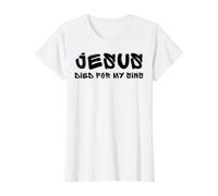 Jesús murió por mí y mi Pecado Resurrección de Pascua Domingo Familia Camiseta gráfica económica, Mujer, Blanco, S