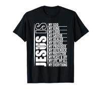 Jesus My Everything Christian Faith Salvador Proveedor Sanador Camiseta