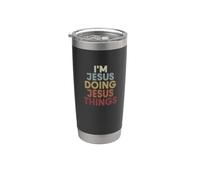 Jesus Name Jesus Personalized Name First Given Vaso térmico de acero inoxidable de doble pared