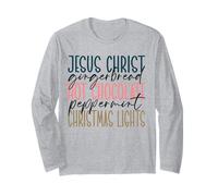 Jesús Navidad Cristianos Hombres y Mujeres Que aman a Dios Cristo Manga Larga