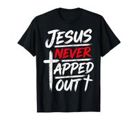 Jesus Never Tapped out Christian Wrestling Apparel Camiseta