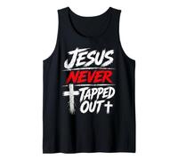 Jesus Never Tapped out Christian Wrestling Apparel Camiseta sin Mangas