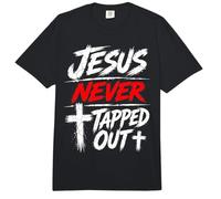 Jesus Never Tapped out Christian Wrestling Apparel Comfort Colors Adult Heavyweight T-Shirt