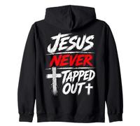Jesus Never Tapped out Christian Wrestling Apparel Sudadera con Capucha