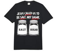 Jesús Nos llamó a ser Sal, no azúcar, fe Cristiana Comfort Colors Adult Heavyweight T-Shirt