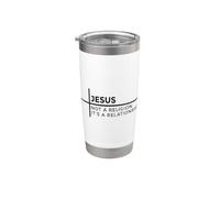 Jesus Not A Religion It's A Relationship Vaso térmico de acero inoxidable de doble pared