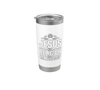 Jesus Not A Religion It's A Relationship Vaso térmico de acero inoxidable de doble pared