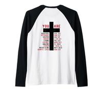 Jesús Nunca Dios Dice Que Bendices La Manera En La Verdad ARTE EN LA ESPALDA Camiseta Manga Raglan