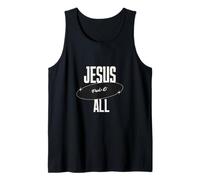 Jesús Paid It All For Me Christian Faith Message Inspiration Camiseta sin Mangas