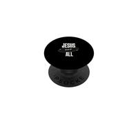 Jesús Paid It All For Me Christian Faith Message Inspiration PopSockets PopGrip Adhesivo