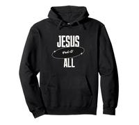 Jesús Paid It All For Me Christian Faith Message Inspiration Sudadera con Capucha