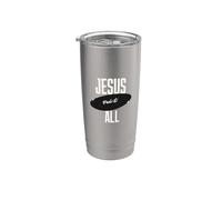 Jesús Paid It All For Me Christian Faith Message Inspiration Vaso térmico de acero inoxidable de doble pared