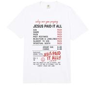 Jesús Paid It All Gospel Recibe Romanos 6:23 Comfort Colors Adult Heavyweight T-Shirt