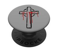 Jesús Pasión Cristo Crucifijo Fe Gólgota Dios Inquisición PopSockets PopGrip Adhesivo