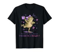 Jesús Piensa Que me encantaría Sassy Toad Coffee Camiseta gráfica económica, Hombre, Negro, L