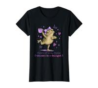 Jesús Piensa Que me encantaría Sassy Toad Coffee Camiseta gráfica económica, Mujer, Negro, L