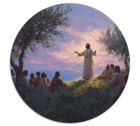 Jesús Puzzle Desafíos Divertidos Decoración del Hogar 1000 Piezas Dioses Rompecabezas De Decoración Juego De Habilidad para Adultos 1000pcs (67.5x67.5cm)