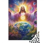 Jesús Puzzle Imposible,desafío for Adults Juego EduGatoivo 1000 Piezas Obra De Arte De Juego De para Adultos, Regalos A Partir De 14 Años 1000pcs (75x50cm)