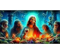 Jesús Puzzle Imposible,desafío para Adultos Juego Educativo 1000 Piezas Obra de Arte de Juego de para Adultos y Niños a Partir de 12 Años 38x52cm/1000pcs