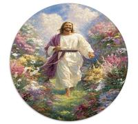 Jesús Puzzle Regalo Creativo Decoración del Hogar 1000 Piezas Dioses Rompecabezas Familiar Juego De Habilidad para Adultos Y Niños 1000pcs (67.5x67.5cm)