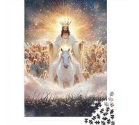 Jesús Puzzles Imposible,desafío for Adults Entretenimiento Creativo 1000 Piezas Obra De Arte De Juego De para Adultos Y Niños A Partir De 12 Años 1000pcs (75x50cm)