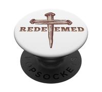 Jesús Redimido Cruza El Camino La Verdad La Vida Dios Bendice PopSockets PopGrip Adhesivo