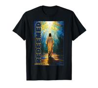 Jesús redimió Efesios 1:7 Vidriera Cristiana Camiseta