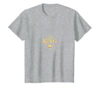 Jesús Reigns: Corona Radiante Inspiración de fe Cristiana Camiseta, Niños, Gris Jaspeado, 10 años