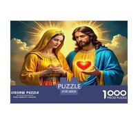 Jesus - Religion Difficult 1000 Piece Creative Challenge - Art Puzzle Game for Adults and Children 12+ 38x26cm/1000pcs