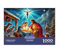 Jesús - Religión Puzle Juguete Educativo Decoración Familiar 1000 Piezas Dios Rompecabezas Familiar Juego De Habilidad para Adultos Y Niños 52x38cm/1000pcs