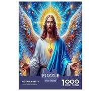 Jesús - Religión Puzle Regalo Creativo Decoración del Hogar 1000 Piezas Dios Rompecabezas Juego De Habilidad para Adultos Y Niños A Partir De 14 Años 38x26cm/1000pcs
