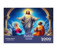 Jesús - Religión Puzle Regalo Creativo Decoración del Hogar 1000 Piezas Dios Rompecabezas Juego De Habilidad para Adultos Y Niños A Partir De 14 Años 52x38cm/1000pcs
