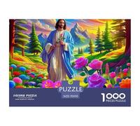 Jesús - Religion Puzzle 1000 Piezas para Pasatiempo Creativo Clásicos Regalos Decoración del Rompecabezas Desafiante Noches De Juegos Adultos Y Niños A Partir De 12 Años 70x50cm/1000pcs
