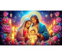 Jesús-Religión Puzzle Imposible,desafío for Adults Entretenimiento Creativo 1000 Piezas Obra de Arte de Juego de para Adultos, Regalos a Partir de 14 Años 75x50cm/1000pcs