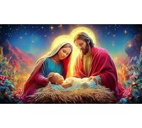 Jesús-Religión Puzzle Imposible,desafío for Adults Entretenimiento Creativo 1000 Piezas Obra de Arte de Juego de para Adultos y Niños a Partir de 12 Años 75x50cm/1000pcs