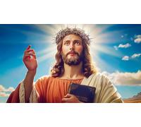 Jesús-Religión Puzzle Imposible,desafío for Adults Entretenimiento Creativo 1000 Piezas Obra de Arte de Juego de para Adultos y Niños a Partir de 12 Años 38x52cm/1000pcs