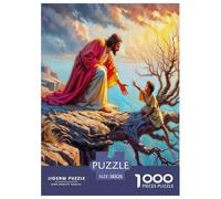 Jesús - Religión Puzzle Imposible,desafío para Adultos Entretenimiento Creativo 1000 Piezas Obra De Arte De Juego De para Adultos Y Niños A Partir De 12 Años 38x26cm/1000pcs