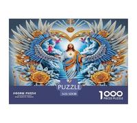 Jesús - Religión Puzzle Imposible,desafío para Adultos Entretenimiento Creativo 1000 Piezas Obra De Arte De Juego De para Adultos Y Niños Mayores De 12 Años 52x38cm/1000pcs
