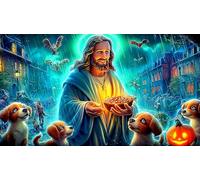 Jesús-Religión Puzzle Imposible,desafío para Adultos Juego Educativo 1000 Piezas Obra de Arte de Juego de para Adultos y Niños a Partir de 12 Años 38x52cm/1000pcs